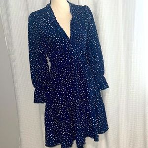 Polka Dot Navy/White Dress